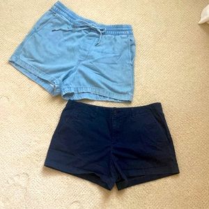 Summer closet clean out: 2 pairs of Gap shorts
